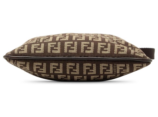 Fendi Marrone Zucchino Canvas Crossbody - vista 3