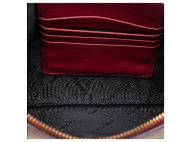 Borsa a tracolla Burberry Derby Peyton in tela House Check marrone Marrone chiaro - vista 4