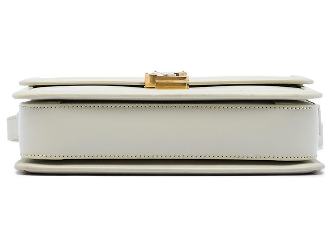 Bolsa Solferino em couro de vitelo liso branco Medium da Saint Laurent na caixa - vista 3