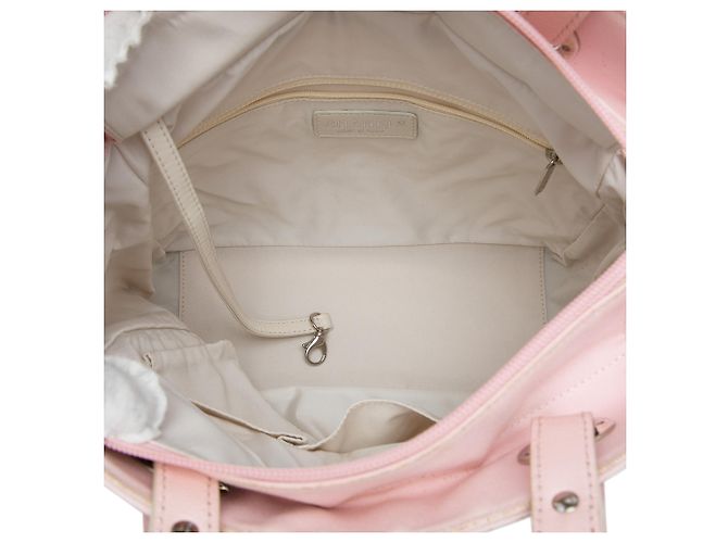 Tote Chanel Pink Small Quilted Canvas Paris Biarritz Rosa - vista 4