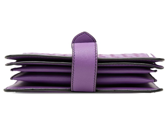 Borsa a tracolla runway in nappa intrecciato viola small Bottega Veneta - vista 3