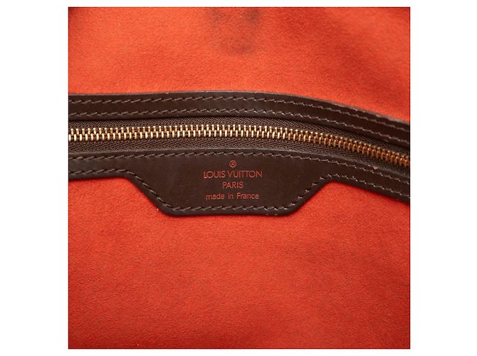 Louis Vuitton Marrone Damier Ebene Manosque GM - vista 5