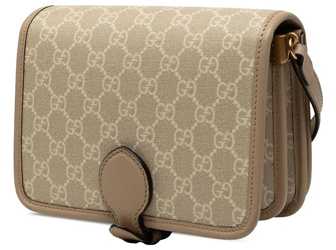 Gucci Beige Mini GG Supreme Interlocking G Crossbody - vista 2