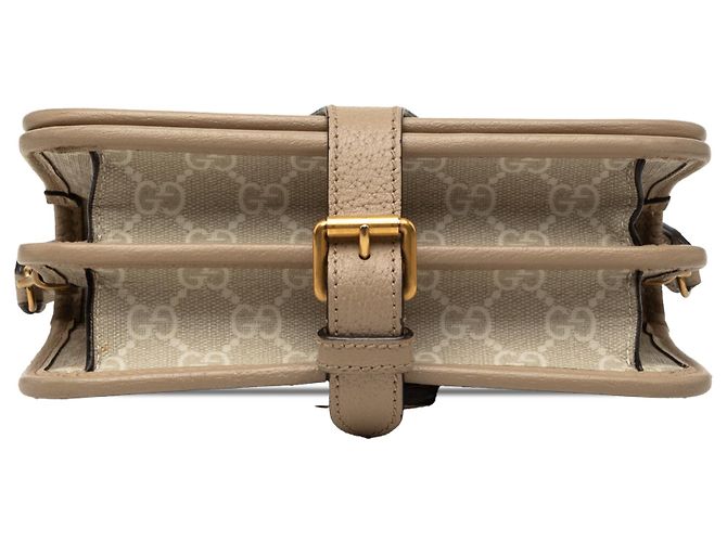 Gucci Beige Mini GG Supreme Interlocking G Crossbody - vista 3