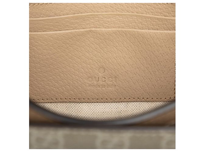 Gucci Beige Mini GG Supreme Interlocking G Crossbody - vista 5