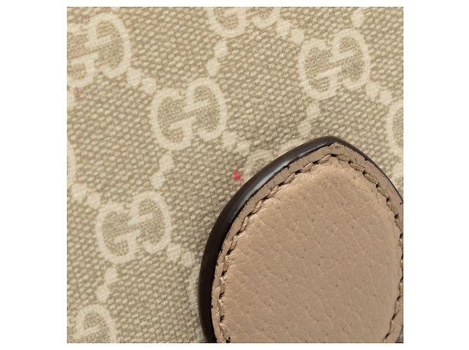 Gucci Beige Mini GG Supreme Interlocking G Crossbody - vista 6