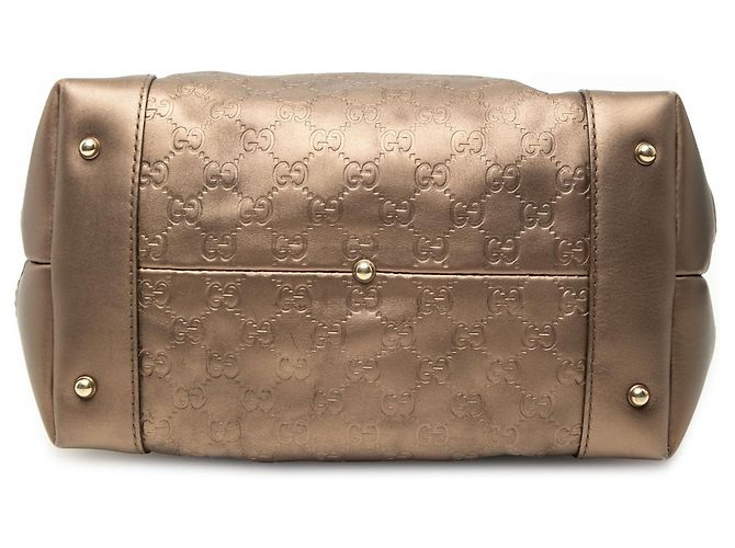 Borsa a tracolla Gucci Brown Metallic Guccissima Heart Bit Marrone Bronzo - vista 3