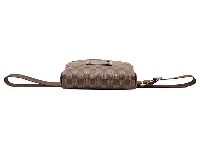 Bolsa Tiracolo Brooklyn Louis Vuitton Marrom Damier Ebene - vista 3