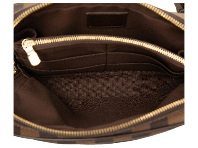 Bolsa Tiracolo Brooklyn Louis Vuitton Marrom Damier Ebene - vista 4