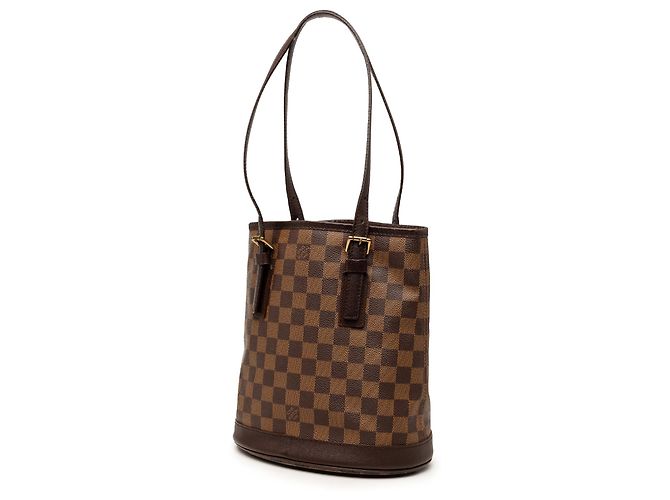 Louis Vuitton Marrón Damier Ebene Marais Castaño - vista 2