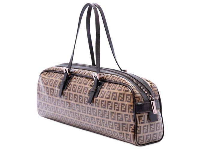 Borsa Fendi Zucchino Crystal marrone - vista 2
