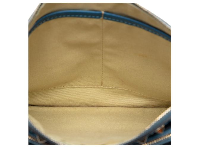 Borsa a tracolla Valentino in pelle blu Rockstud con tripla zip - vista 4