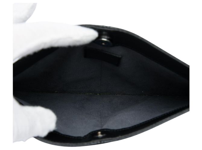 Pochette Louis Vuitton Epi Demi Lune nera Nero - vista 4