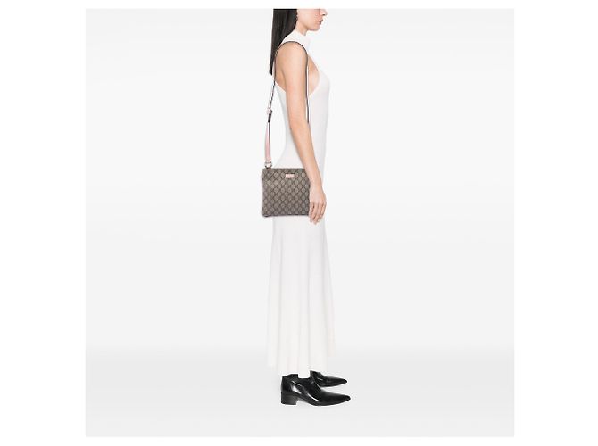 Gucci Beige GG Supreme Crossbody - vista 6