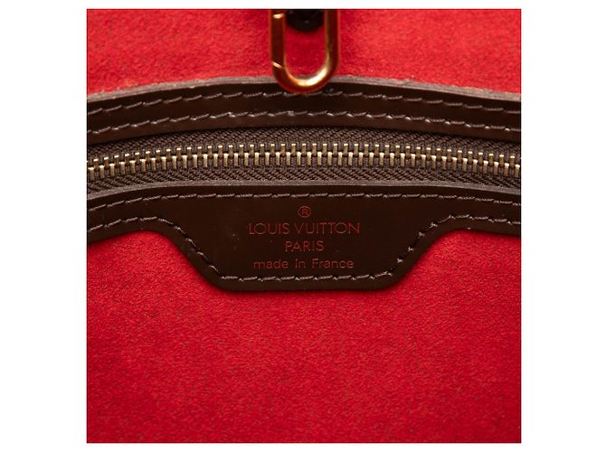 Louis Vuitton Marrone Damier Ebene Hampstead PM - vista 5