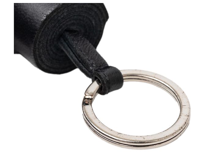 Ring Hermès Black Milo Carmen Portachiavi e Charm per borsa con nappa Nero - vista 5