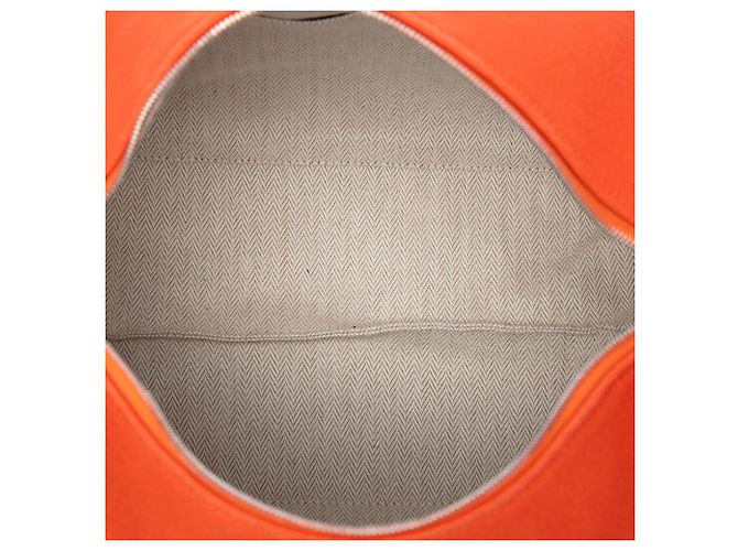 Custodia Hermès Orange Large Toile Bride A Brac Arancione - vista 4
