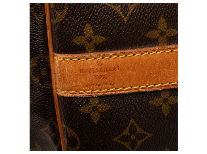 Louis Vuitton Marrone Monogram Keepall Bandouliere 55 - vista 5