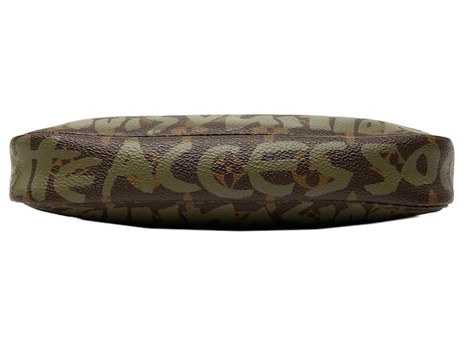 Louis Vuitton Marrone Stephen Sprouse Monogram Graffiti Pochette Accessoires - vista 3