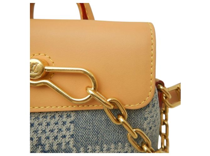 Louis Vuitton Blue Damier Denim 3D Nano Steamer - vista 10