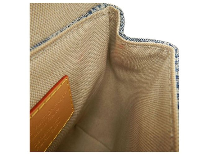 Louis Vuitton Blue Damier Denim 3D Nano Steamer - vista 7