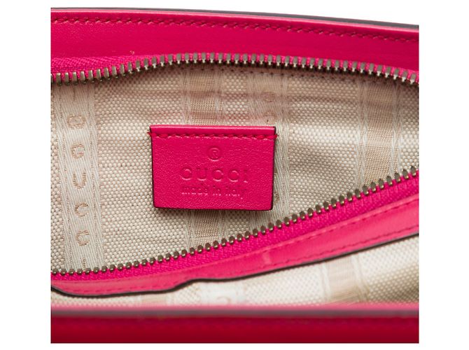 Borsa Gucci Pink Patent Bright Bit Rosa - vista 5