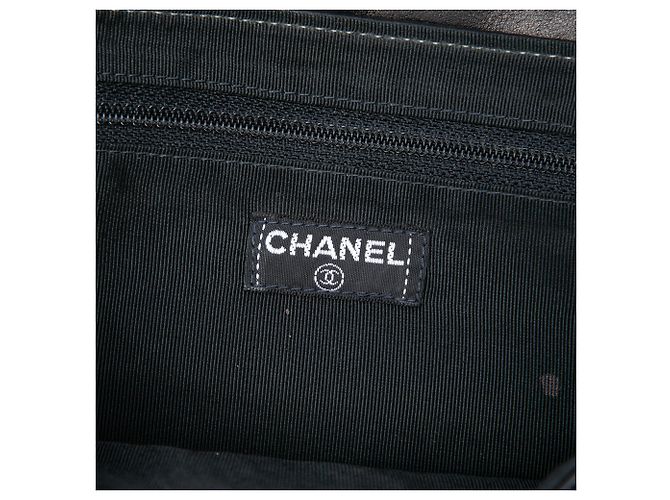 Borsa Chanel Black Chocolate Bar Lambskin Reissue 2.55 Chain Nero - vista 5