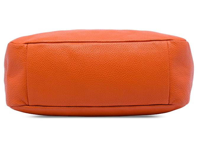 Borsa Prada Orange Vitello Phenix Arancione - vista 3