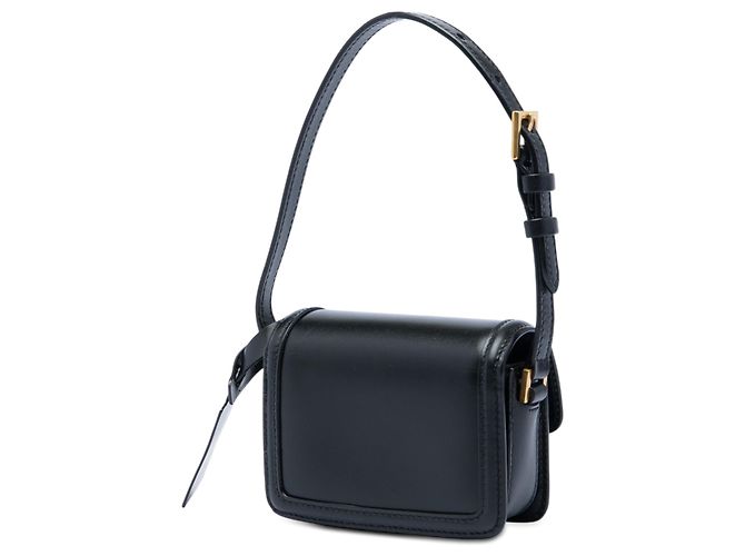 Borsa Solferino in micro pelle di vitello nera Saint Laurent con scatola Nero - vista 2