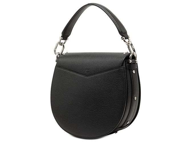 Borsa Patricia in pelle nera borchiata MCM Nero - vista 2
