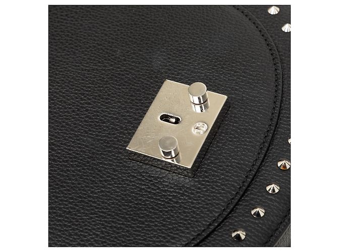 Borsa Patricia in pelle nera borchiata MCM Nero - vista 6