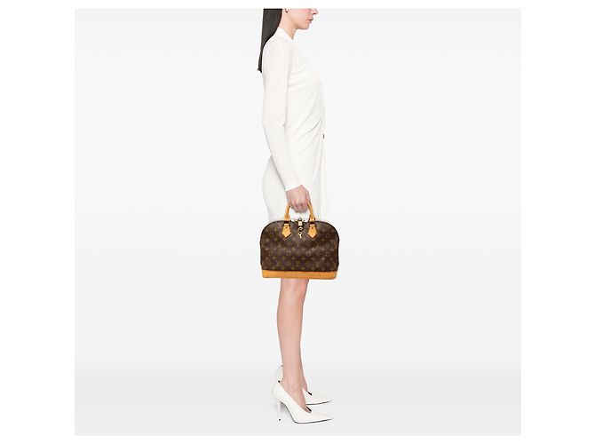 Louis Vuitton Marrone Monogram Alma PM - vista 7