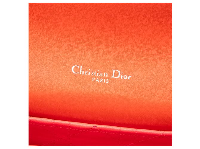 Dior Orange Medium Besticktes Lammleder Cannage Miss Dior Flap - Ansicht 5