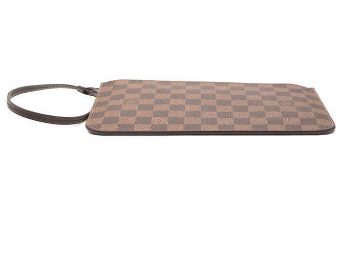 Pouch Louis Vuitton Marrone Damier Ebene Neverfull MM - vista 3