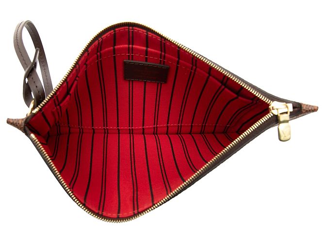 Pouch Louis Vuitton Marrone Damier Ebene Neverfull MM - vista 4
