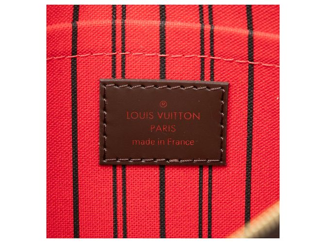 Pouch Louis Vuitton Marrone Damier Ebene Neverfull MM - vista 5