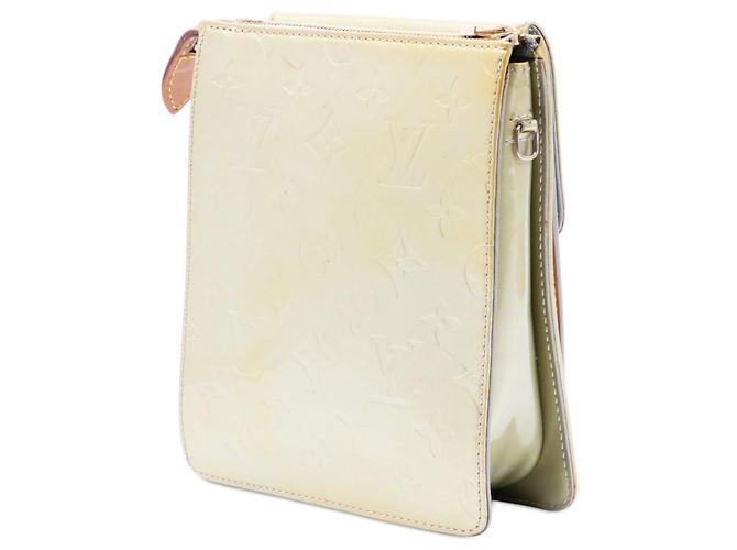 Louis Vuitton White Monogram Vernis Mat Mott Bianco - vista 2