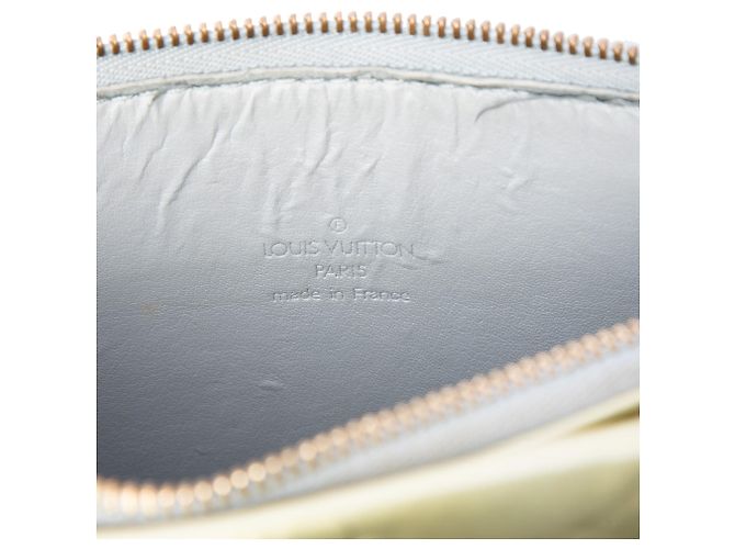 Louis Vuitton White Monogram Vernis Mat Mott Bianco - vista 5