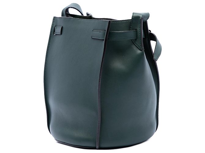 Céline Borsa a tracolla a secchiello Celine Big Bag in pelle verde Verde scuro - vista 2