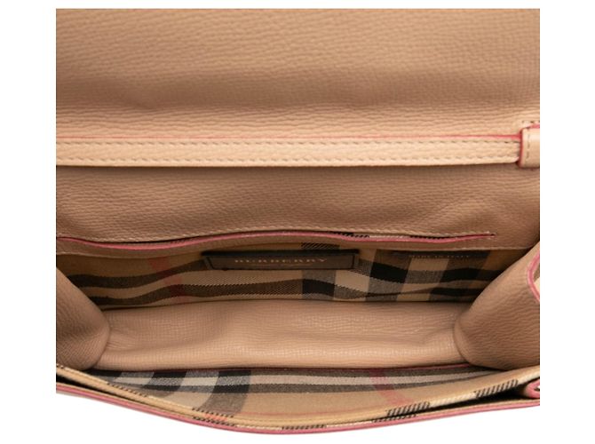 Borsa a tracolla Burberry in pelle marrone Macken Carne - vista 4