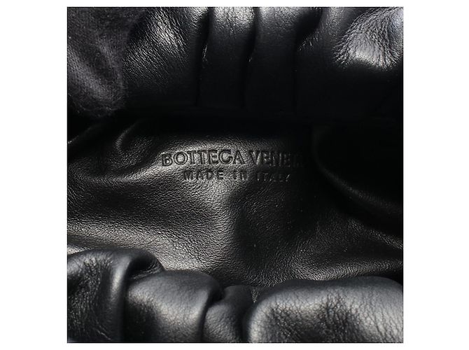 Pochette de hombro en piel de cordero negra Bottega Veneta Negro - vista 4
