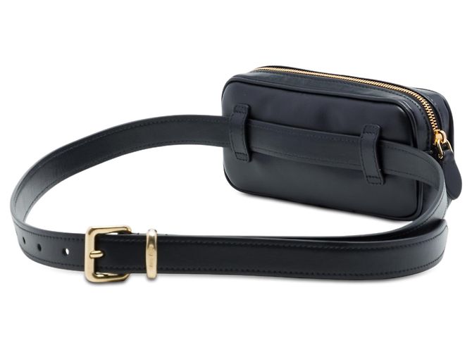 Borsa a cintura Softy Beau in vitello nero Miu Miu - vista 2