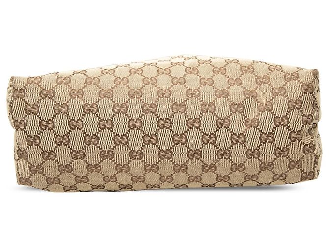 Borsa Gucci Beige GG Canvas Web - vista 3