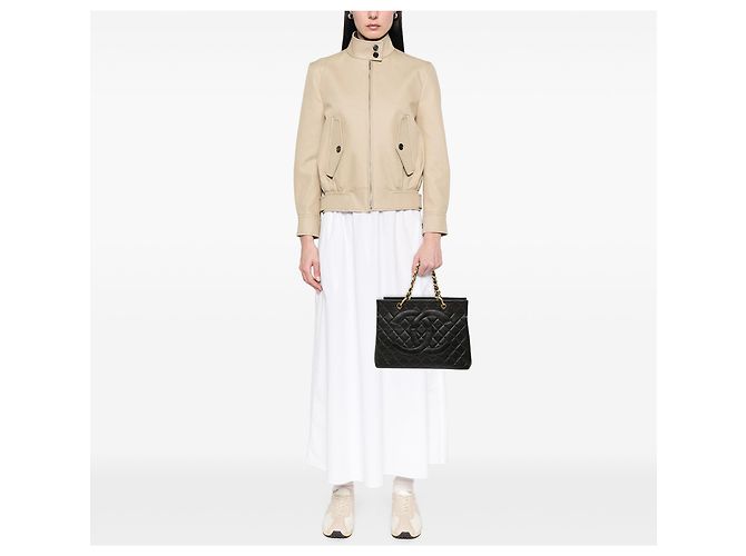 Tote Chanel Black Grand CC Caviar Timeless Nero - vista 10