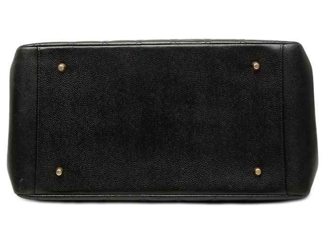 Tote Chanel Black Grand CC Caviar Timeless Nero - vista 3