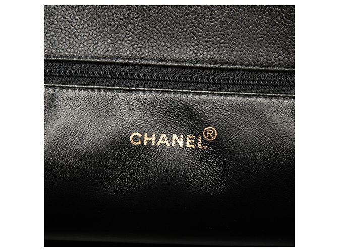 Tote Chanel Black Grand CC Caviar Timeless Nero - vista 5