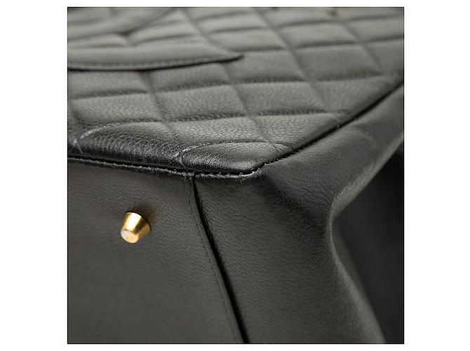 Tote Chanel Black Grand CC Caviar Timeless Nero - vista 6