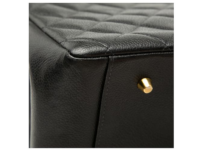 Tote Chanel Black Grand CC Caviar Timeless Nero - vista 7
