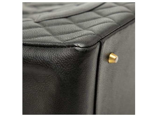 Tote Chanel Black Grand CC Caviar Timeless Nero - vista 9