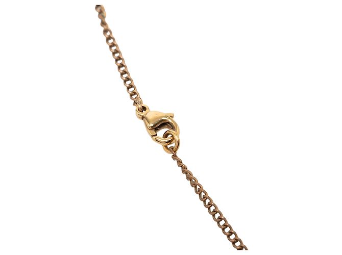 Collana con pendente Chanel Gold CC placcato oro con intaglio a stella D'oro - vista 4